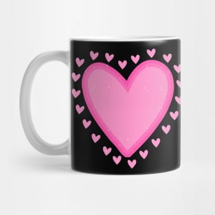 Funny Hearts Kids School Valentines Day Girls Boys Mug